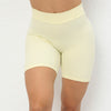Mae Back Waist Deep V-Shaped Wrinkled Tight Hip Yoga Shorts