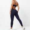 Samantha Wrinkled Hip One-piece Tight Breathable Yoga Sports Jumpsuit