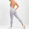 Jane Wrinkle Peach Hip Fitness-Jumpsuit