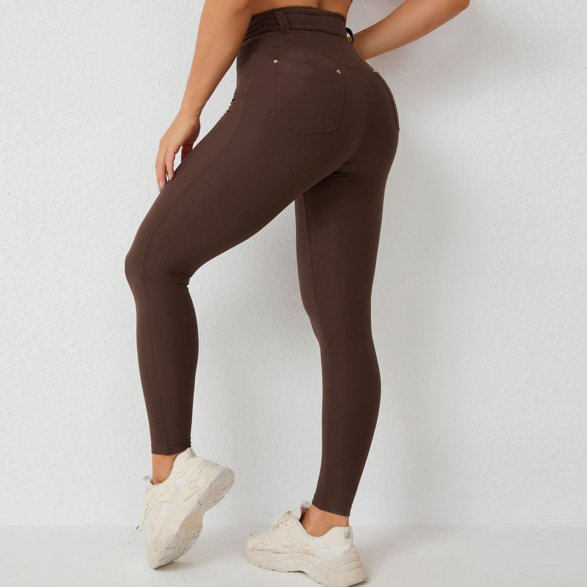 Valerie Peach Hip Tight Yoga -Pants