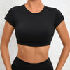 Kristine Sports Yoga Top Outdoor Running Beautiful Back Fitness T-shirt