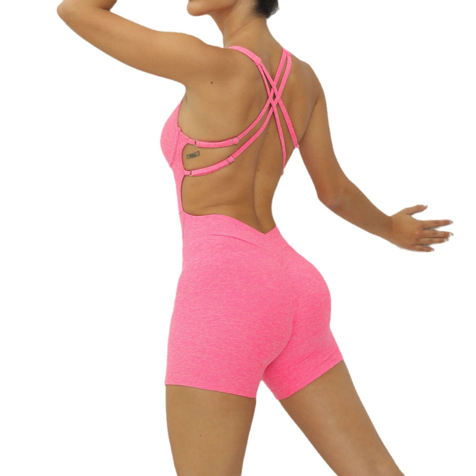 Kayla Adjustable Hollow One-piece Dance Fitness Jumpsuit